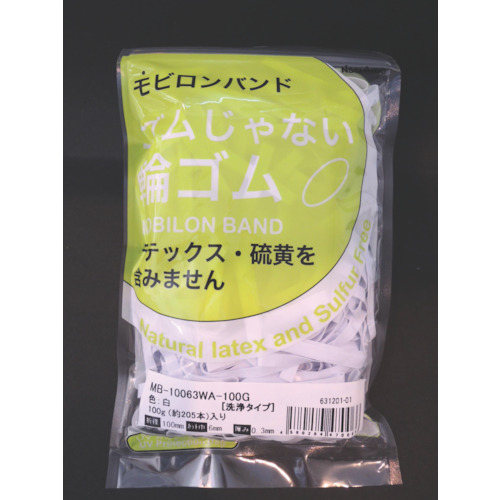 【TRUSCO】日清紡　モビロンバンド１００Ｘ６Ｘ０．３白／洗浄タイプ１００Ｇ